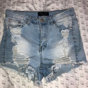 Denim shorts